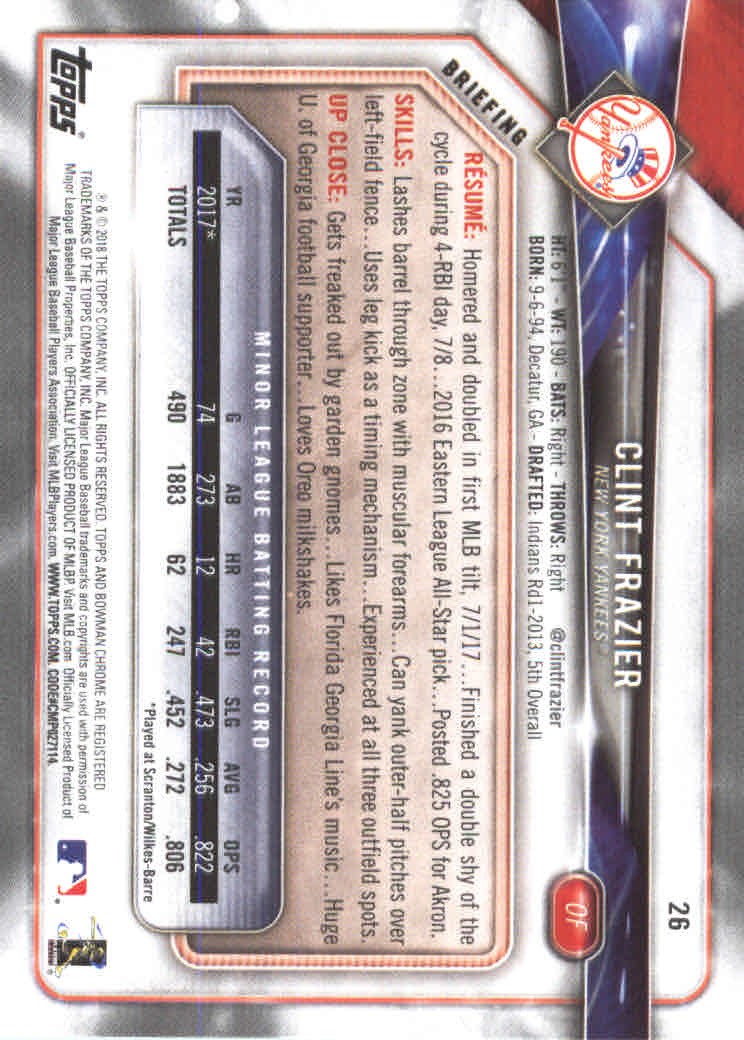 2018 Bowman Baseball Main Set and Parallel Cards - Picture 53 of 202