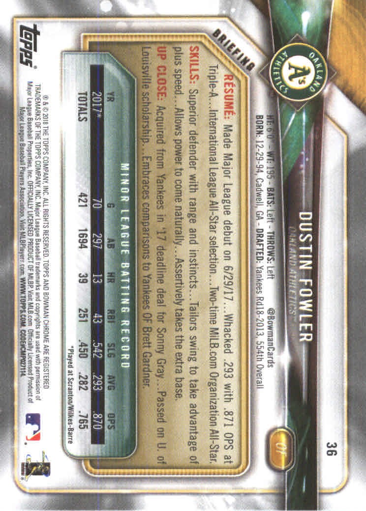 2018 Bowman Baseball Main Set and Parallel Cards - Picture 73 of 202