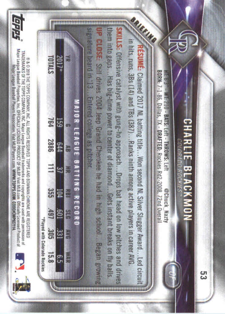 2018 Bowman Baseball Main Set and Parallel Cards - Picture 104 of 202