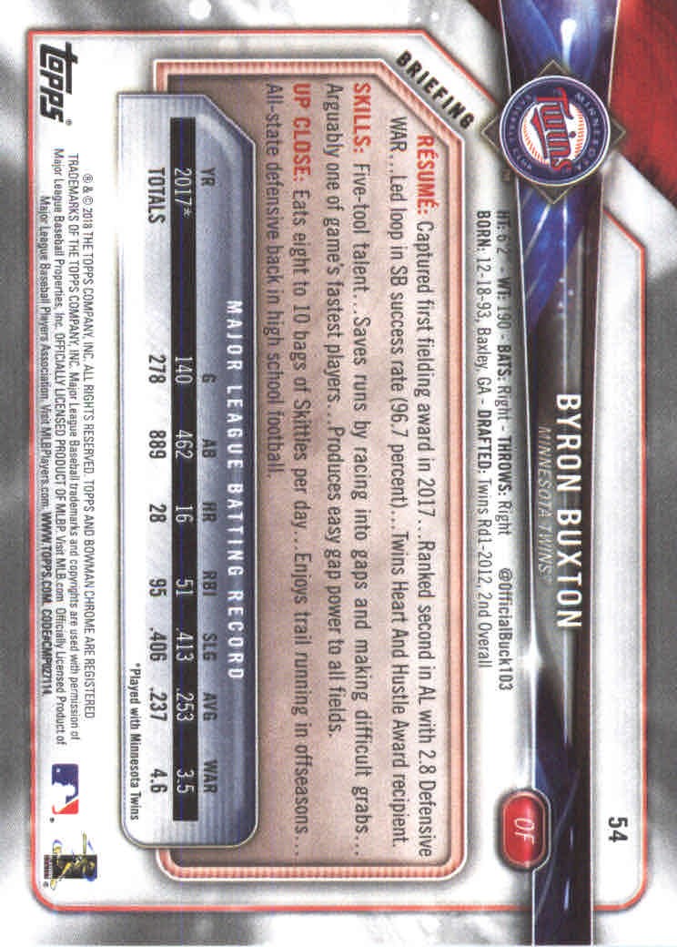 2018 Bowman Baseball Main Set and Parallel Cards - Picture 106 of 202