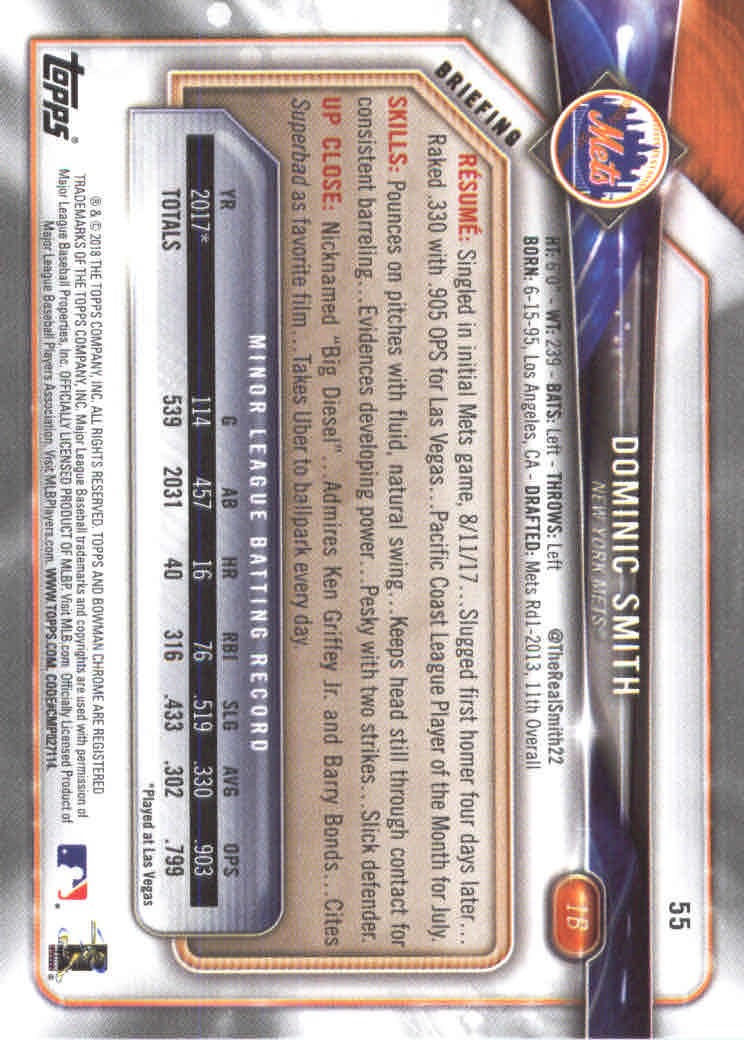 2018 Bowman Baseball Main Set and Parallel Cards - Picture 108 of 202