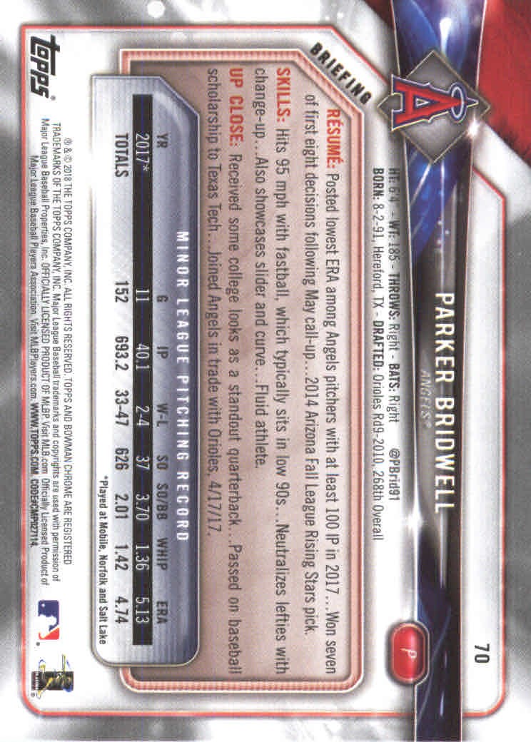 2018 Bowman Baseball Main Set and Parallel Cards - Picture 138 of 202