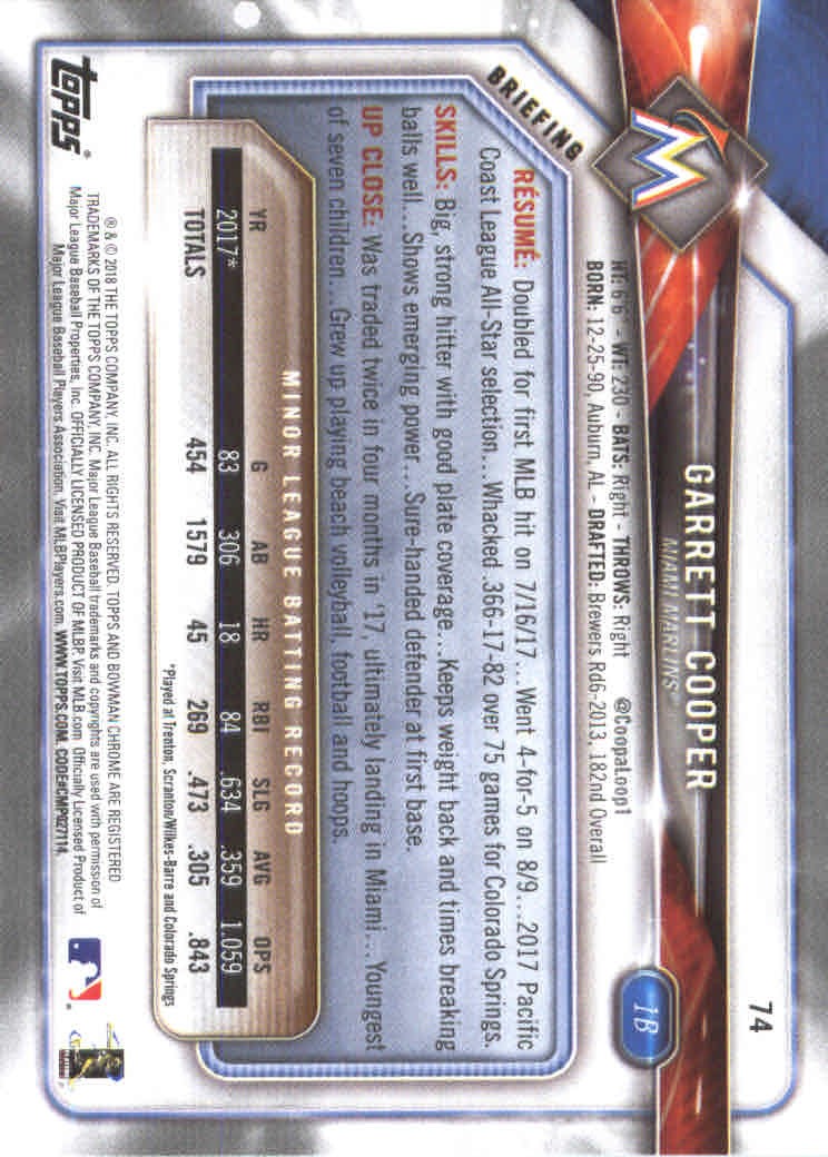 2018 Bowman Baseball Main Set and Parallel Cards - Picture 144 of 202