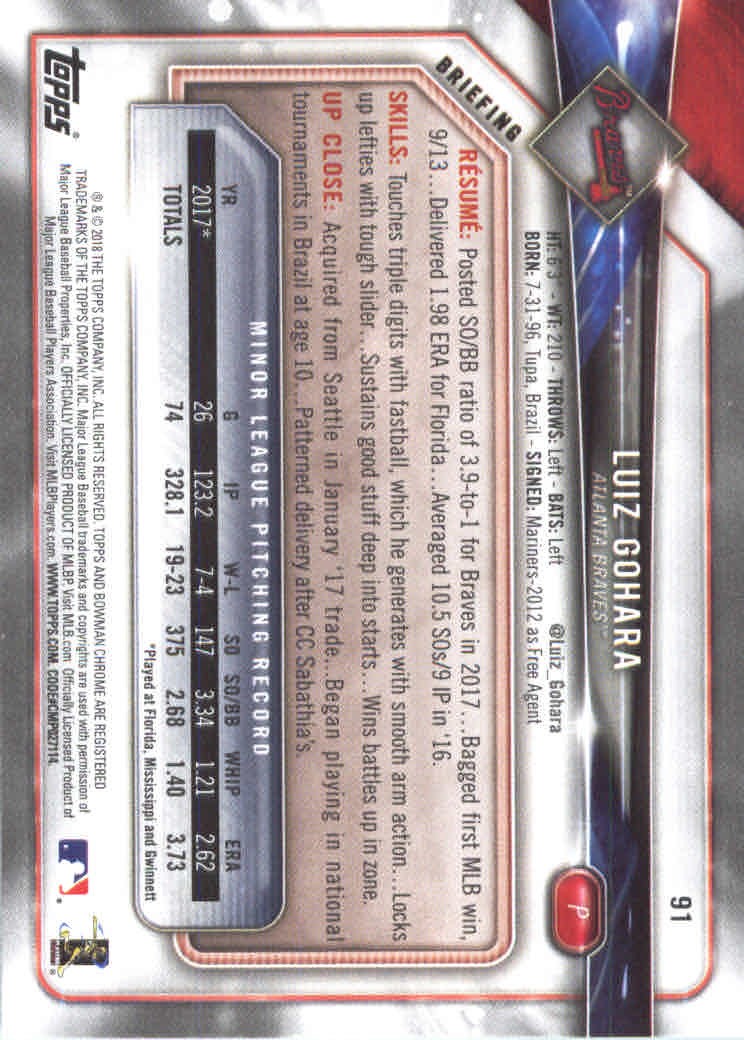 2018 Bowman Baseball Main Set and Parallel Cards - Picture 176 of 202