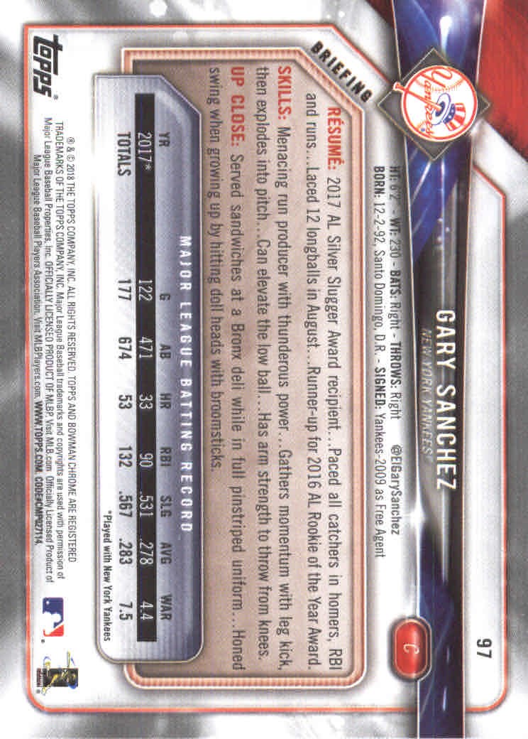 2018 Bowman Baseball Main Set and Parallel Cards - Picture 188 of 202