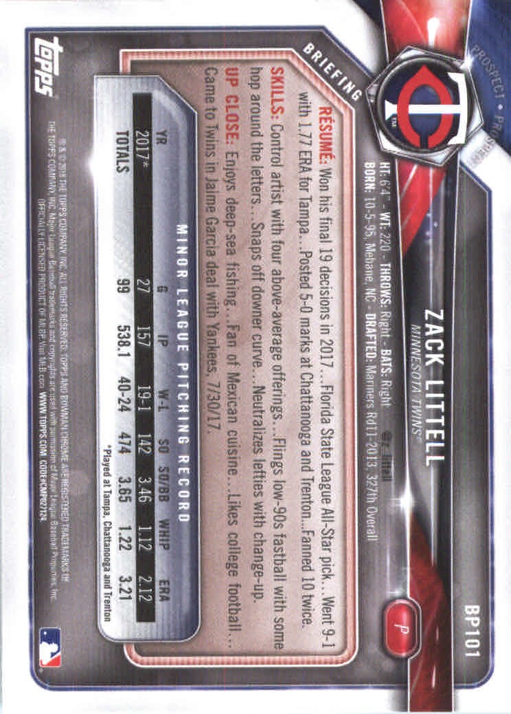 2018 Bowman Baseball Prospects and Parallel Cards - Picture 197 of 297