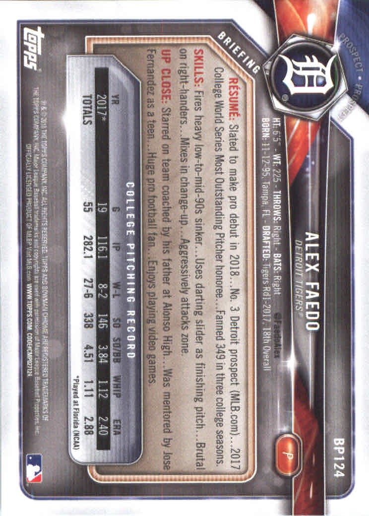 2018 Bowman Baseball Prospects and Parallel Cards - Picture 237 of 297