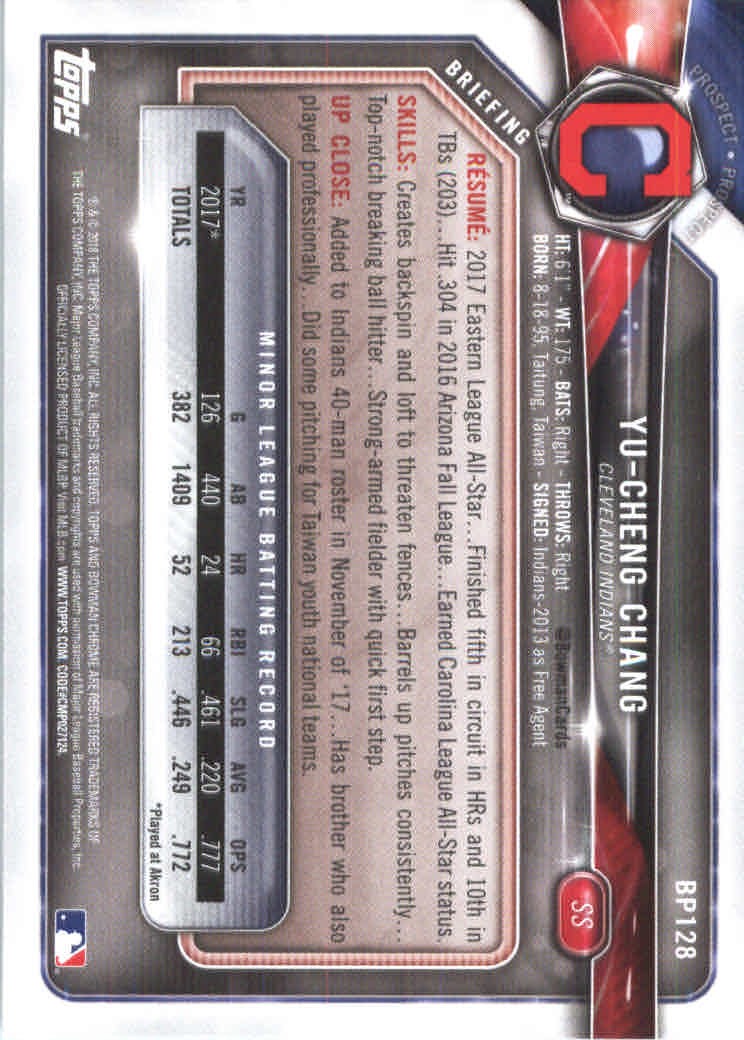 2018 Bowman Baseball Prospects and Parallel Cards - Picture 245 of 297