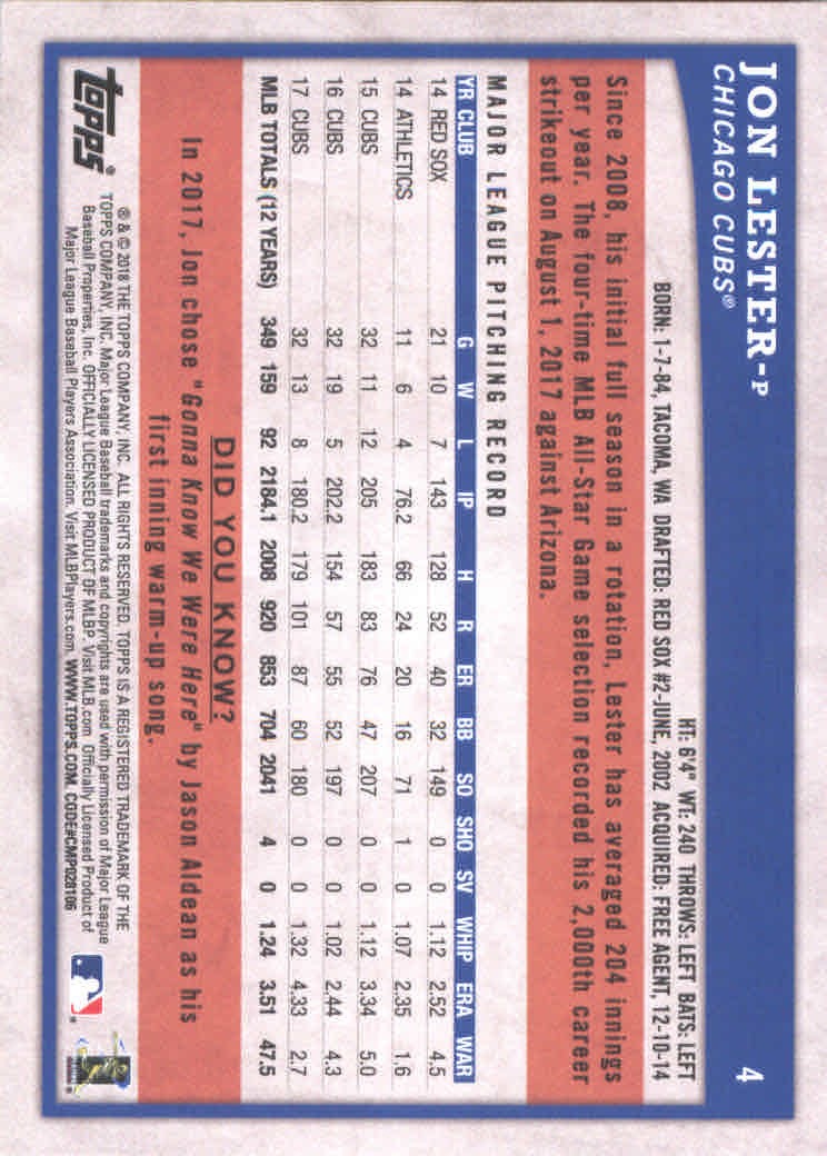 2018 Topps Big League Baseball Part 1 Main Set Cards #1 to #250 - Picture 9 of 484