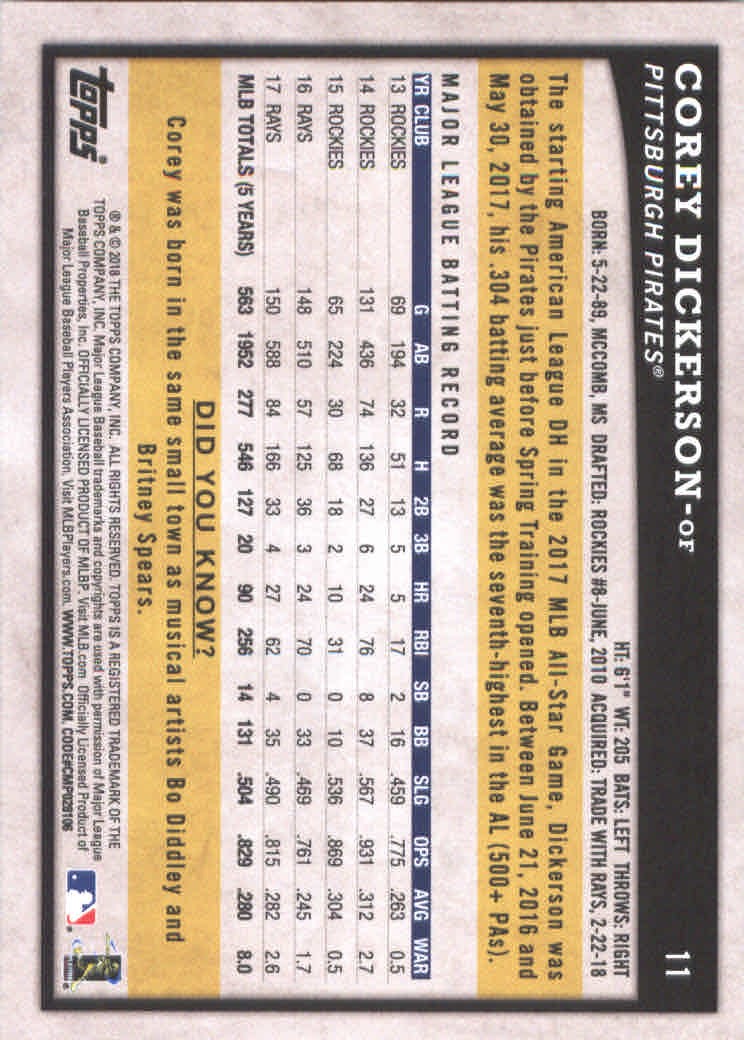 2018 Topps Big League Baseball Part 1 Main Set Cards #1 to #250 - Picture 23 of 484