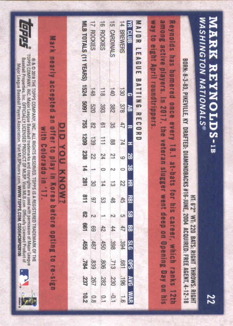 2018 Topps Big League Baseball Part 1 Main Set Cards #1 to #250 - Picture 45 of 484