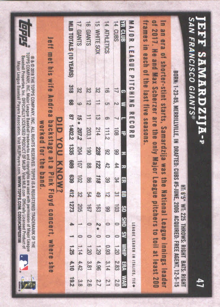 2018 Topps Big League Baseball Part 1 Main Set Cards #1 to #250 - Picture 91 of 484