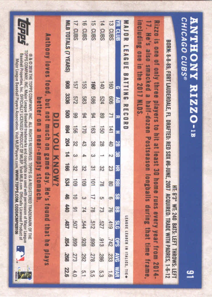 2018 Topps Big League Baseball Part 1 Main Set Cards #1 to #250 - Picture 179 of 484