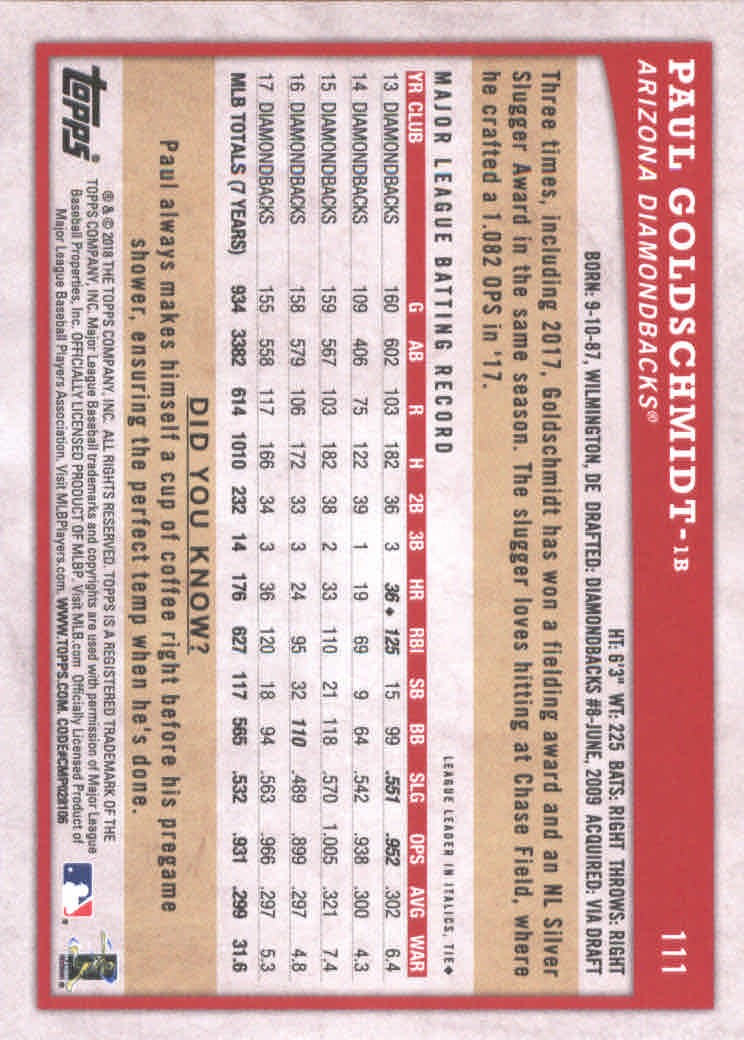 2018 Topps Big League Baseball Part 1 Main Set Cards #1 to #250 - Picture 218 of 484