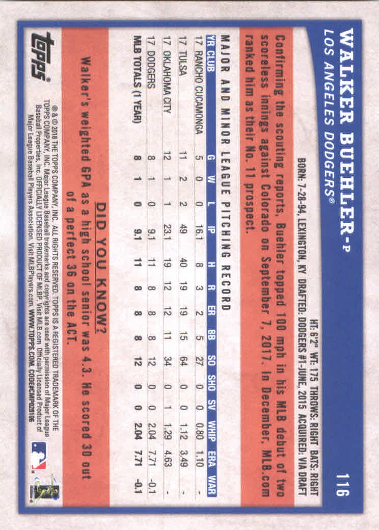 2018 Topps Big League Baseball Part 1 Main Set Cards #1 to #250 - Picture 228 of 484