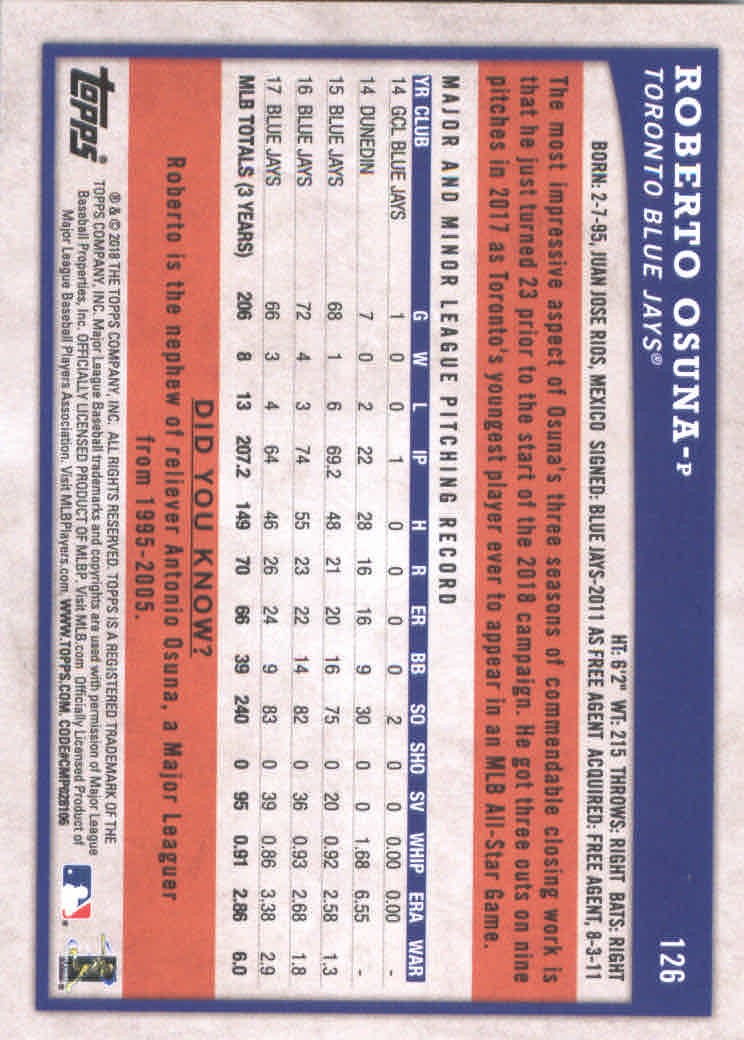 2018 Topps Big League Baseball Part 1 Main Set Cards #1 to #250 - Picture 248 of 484