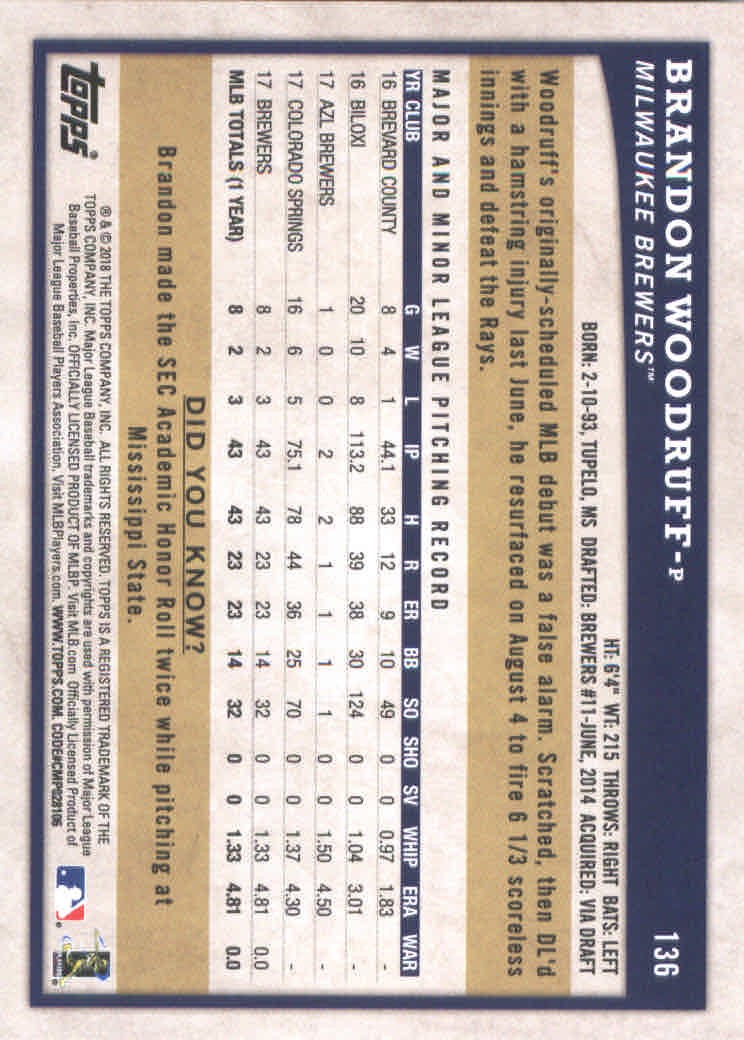 2018 Topps Big League Baseball Part 1 Main Set Cards #1 to #250 - Picture 268 of 484