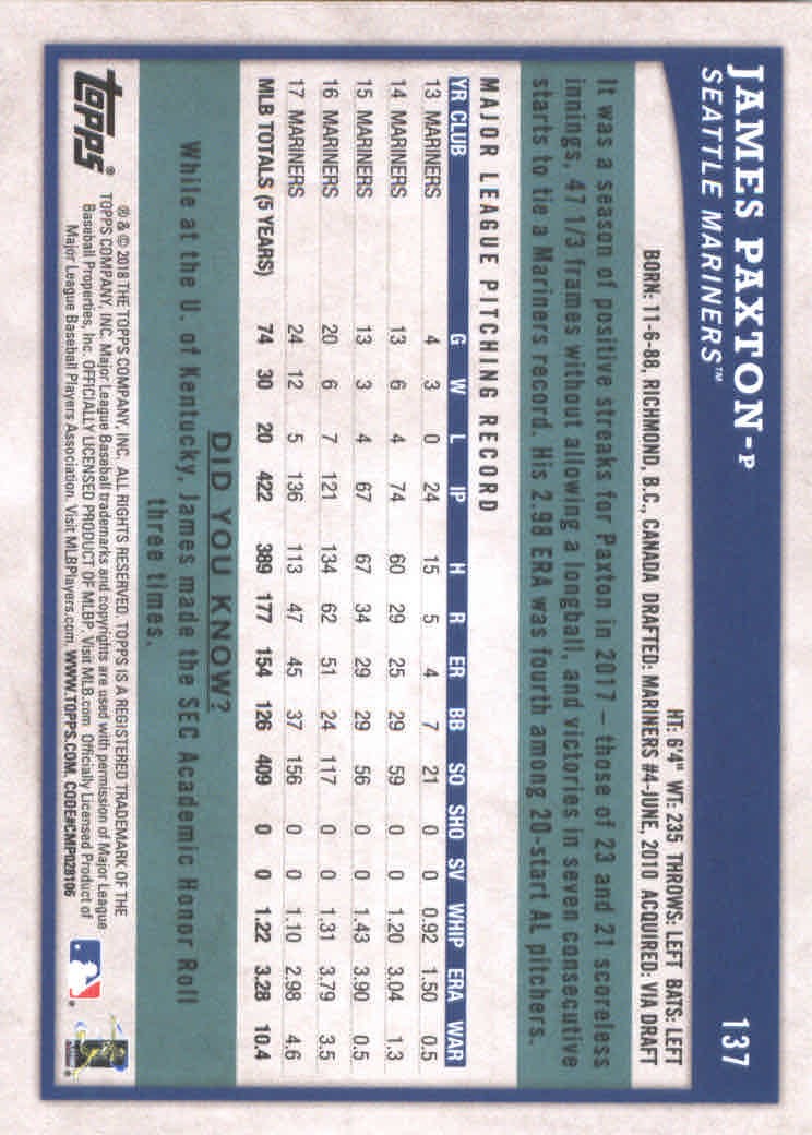 2018 Topps Big League Baseball Part 1 Main Set Cards #1 to #250 - Picture 270 of 484