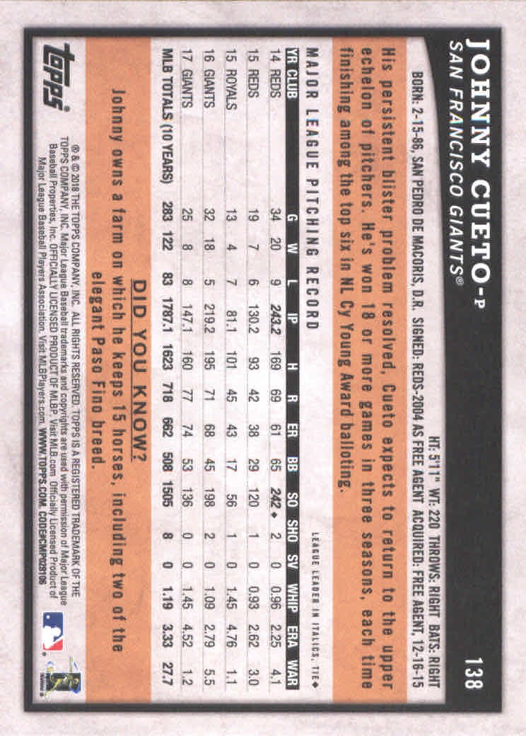 2018 Topps Big League Baseball Part 1 Main Set Cards #1 to #250 - Picture 272 of 484
