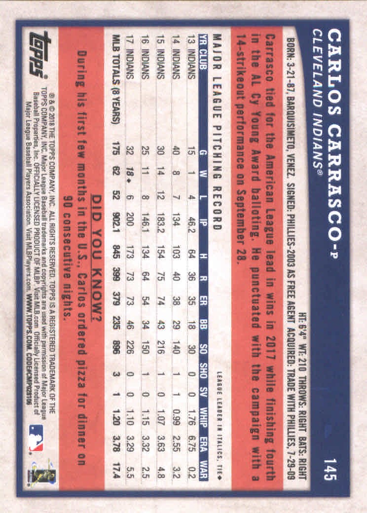 2018 Topps Big League Baseball Part 1 Main Set Cards #1 to #250 - Picture 284 of 484