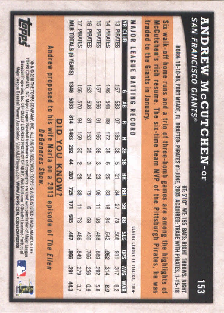 2018 Topps Big League Baseball Part 1 Main Set Cards #1 to #250 - Picture 300 of 484