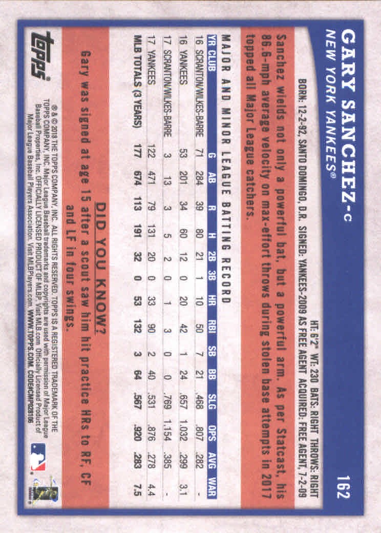 2018 Topps Big League Baseball Part 1 Main Set Cards #1 to #250 - Picture 314 of 484