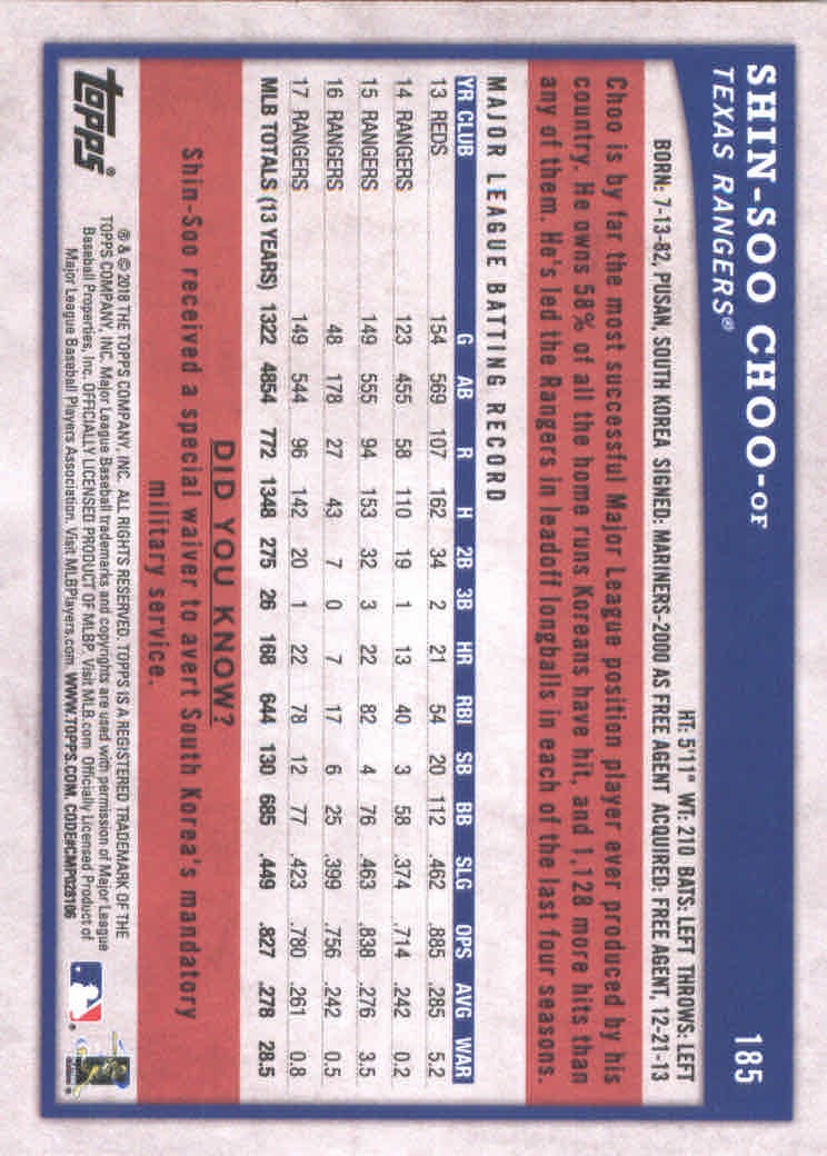 2018 Topps Big League Baseball Part 1 Main Set Cards #1 to #250 - Picture 354 of 484
