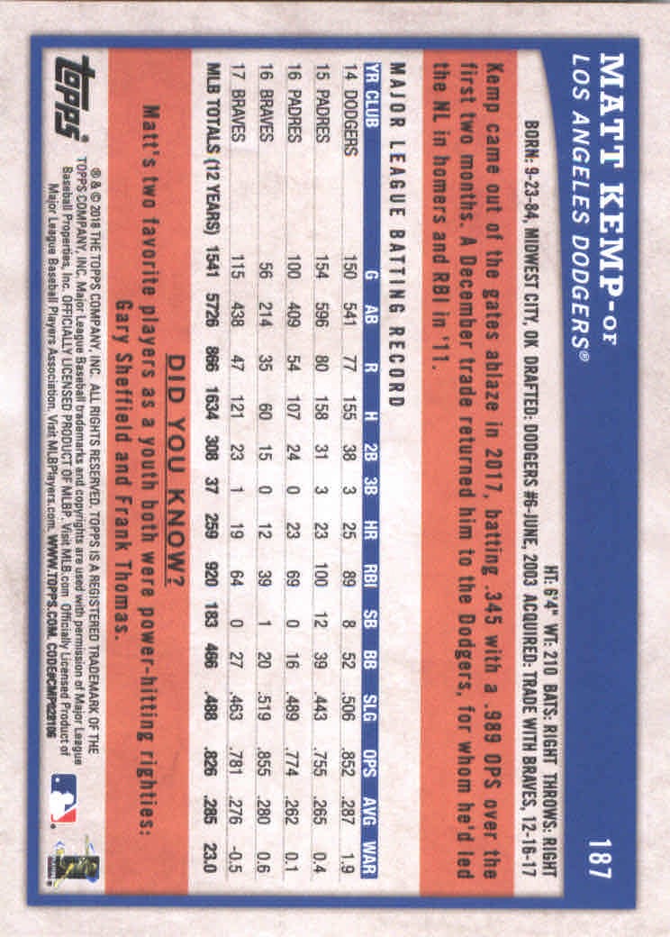 2018 Topps Big League Baseball Part 1 Main Set Cards #1 to #250 - Picture 358 of 484