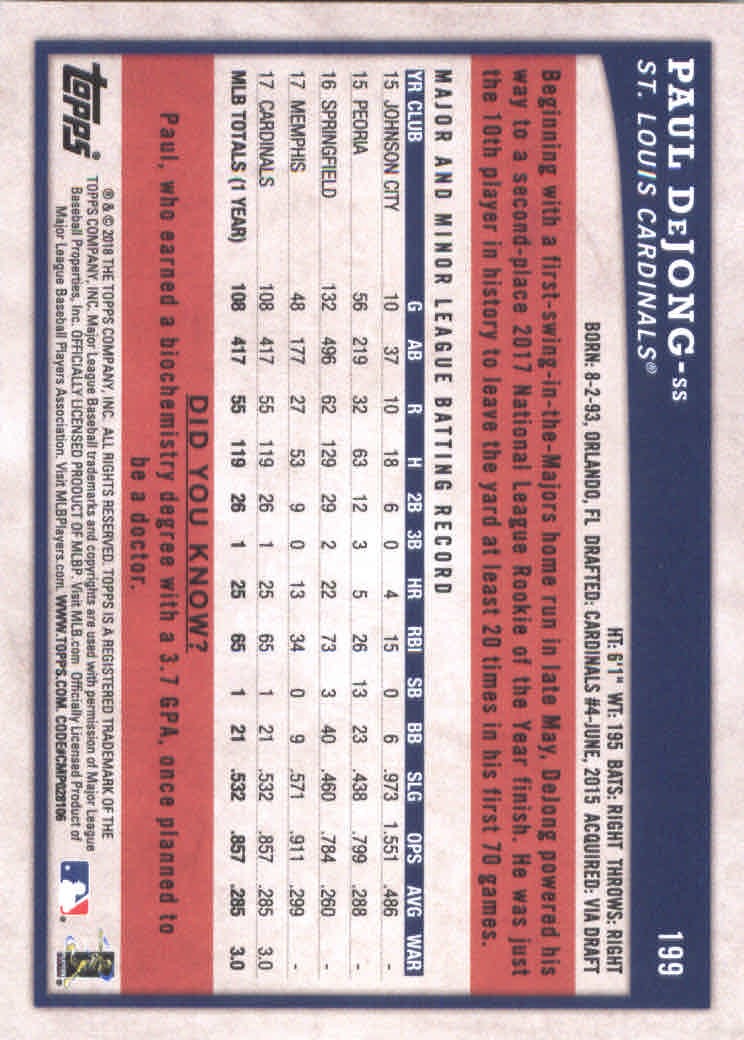 2018 Topps Big League Baseball Part 1 Main Set Cards #1 to #250 - Picture 382 of 484