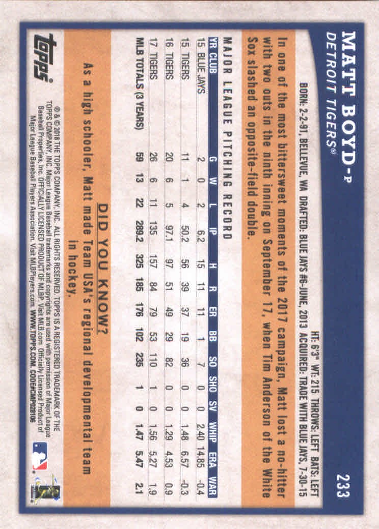 2018 Topps Big League Baseball Part 1 Main Set Cards #1 to #250 - Picture 450 of 484