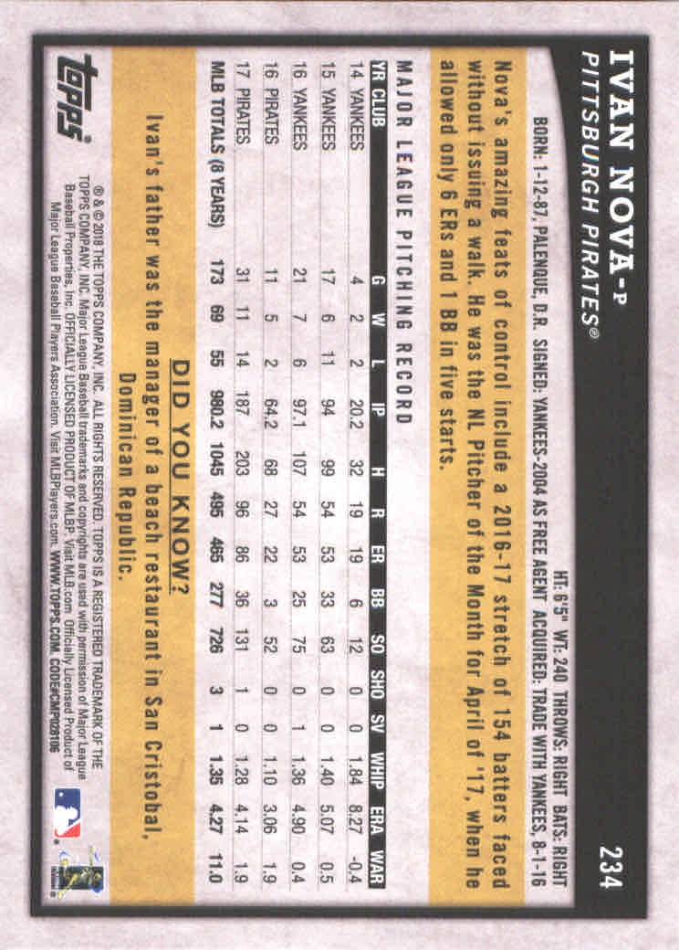 2018 Topps Big League Baseball Part 1 Main Set Cards #1 to #250 - Picture 452 of 484