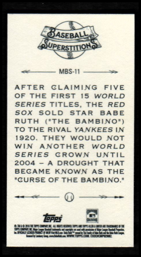 2018 Topps Allen and Ginter Mini Baseball Superstitions YOU PICK - Picture 11 of 15