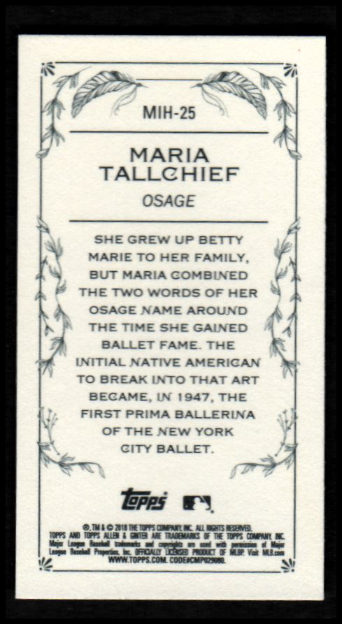 2018 Topps Allen and Ginter Mini Indigenous Heroes YOU PICK - Picture 31 of 31