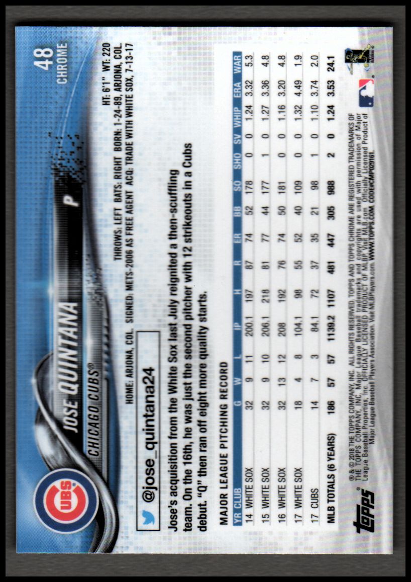 2018 Topps Chrome Prism Refractors Baseball Singles! Pick From List! - Picture 20 of 92