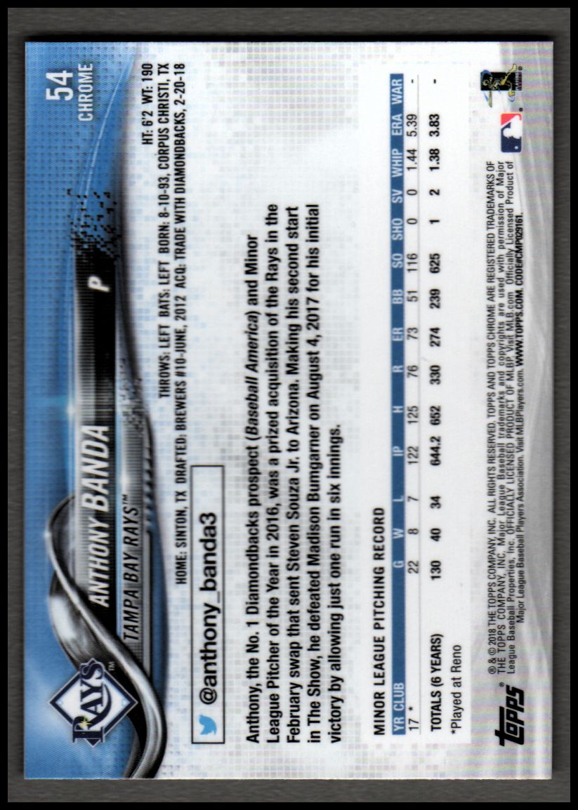 2018 Topps Chrome Prism Refractors Baseball Singles! Pick From List! - Picture 23 of 92