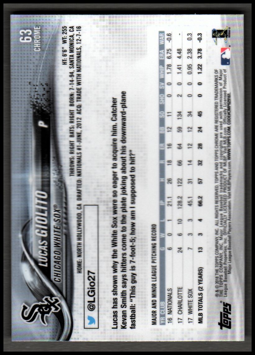 2018 Topps Chrome Prism Refractors Baseball Singles! Pick From List! - Picture 29 of 92