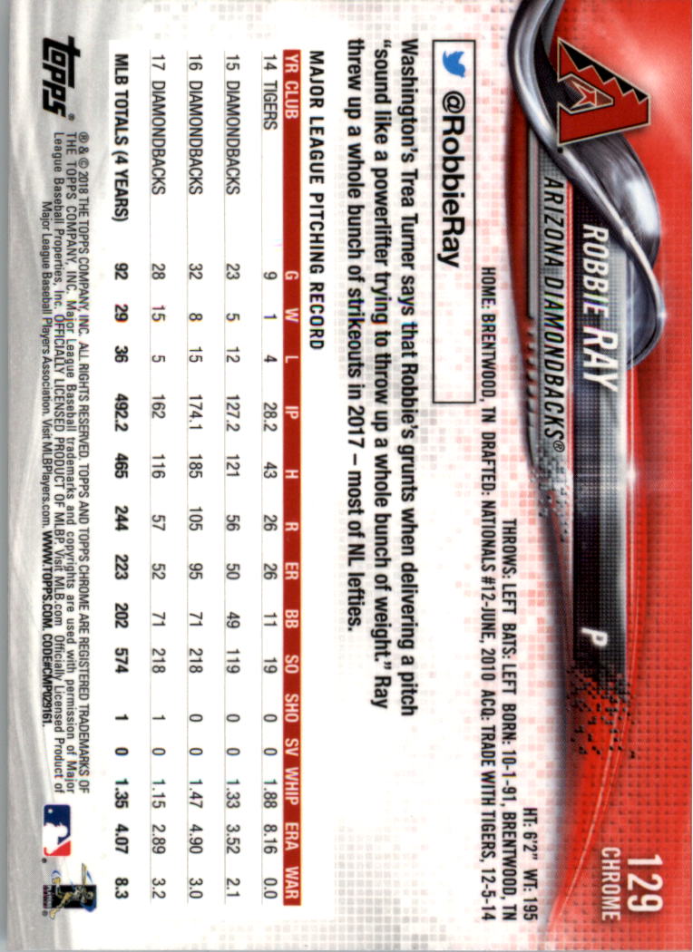 2018 Topps Chrome Prism Refractors Baseball Singles! Pick From List! - Picture 59 of 92