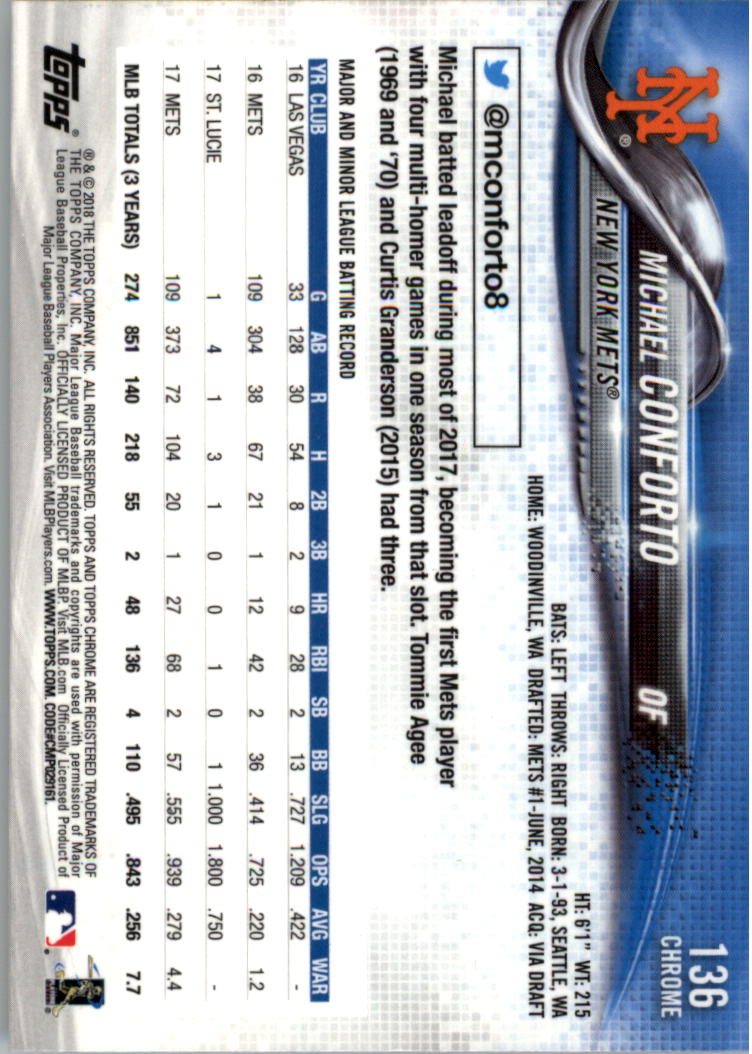 2018 Topps Chrome Prism Refractors Baseball Singles! Pick From List! - Picture 65 of 92