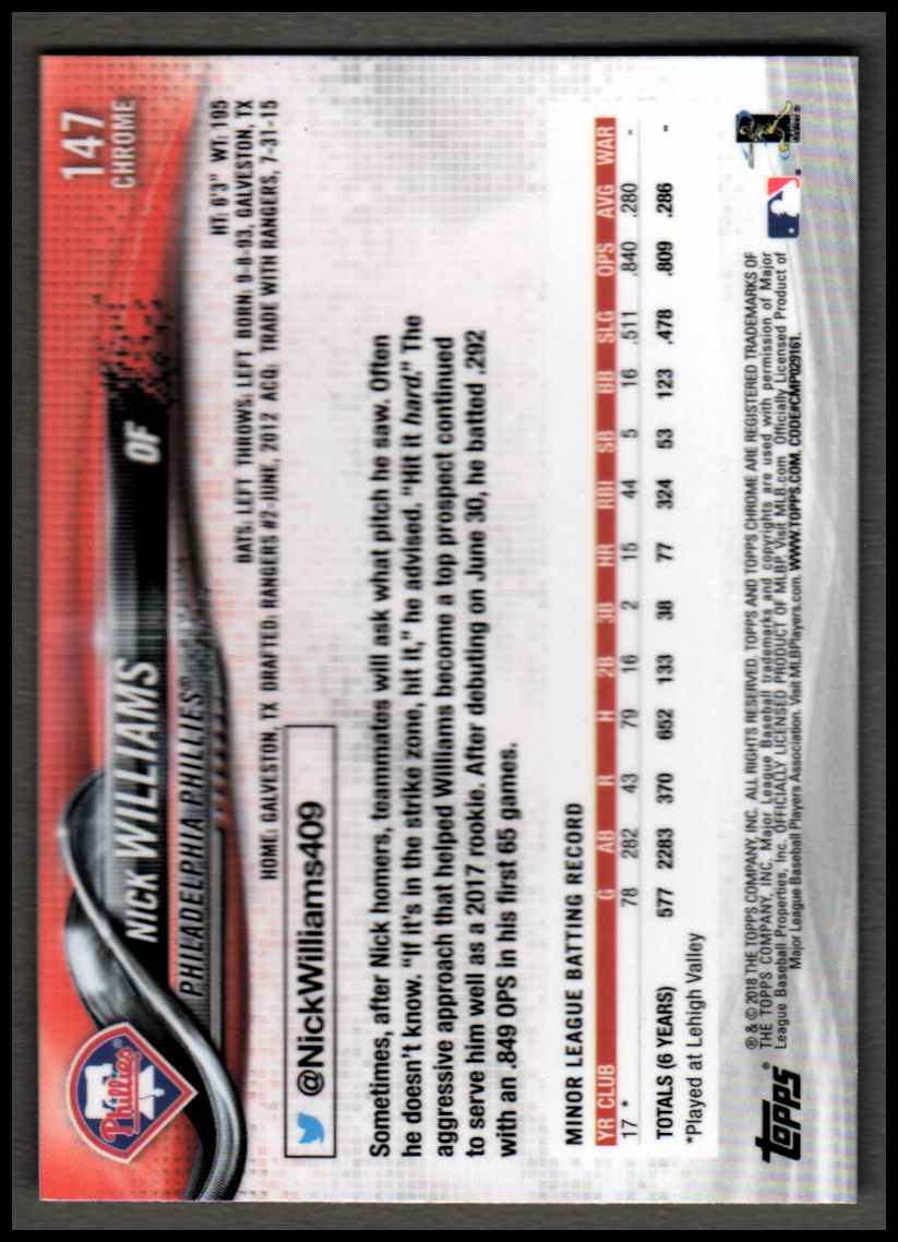 2018 Topps Chrome Prism Refractors Baseball Singles! Pick From List! - Picture 73 of 92