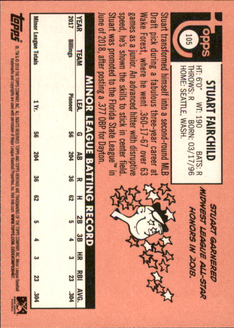 2018 Topps Heritage Minors Baseball Singles - You Choose - Picture 113 of 215