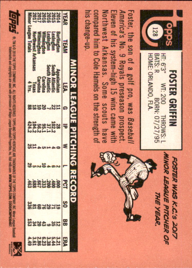 2018 Topps Heritage Minors Baseball Singles - You Choose - Picture 139 of 215
