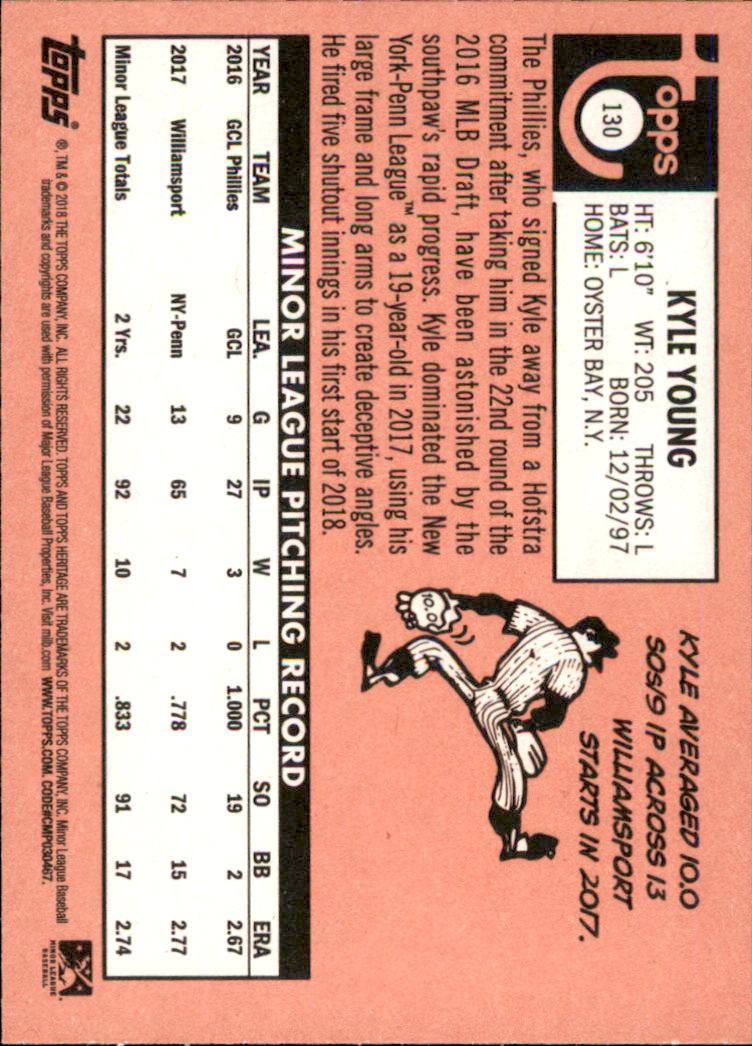 2018 Topps Heritage Minors Baseball Singles - You Choose - Picture 141 of 215