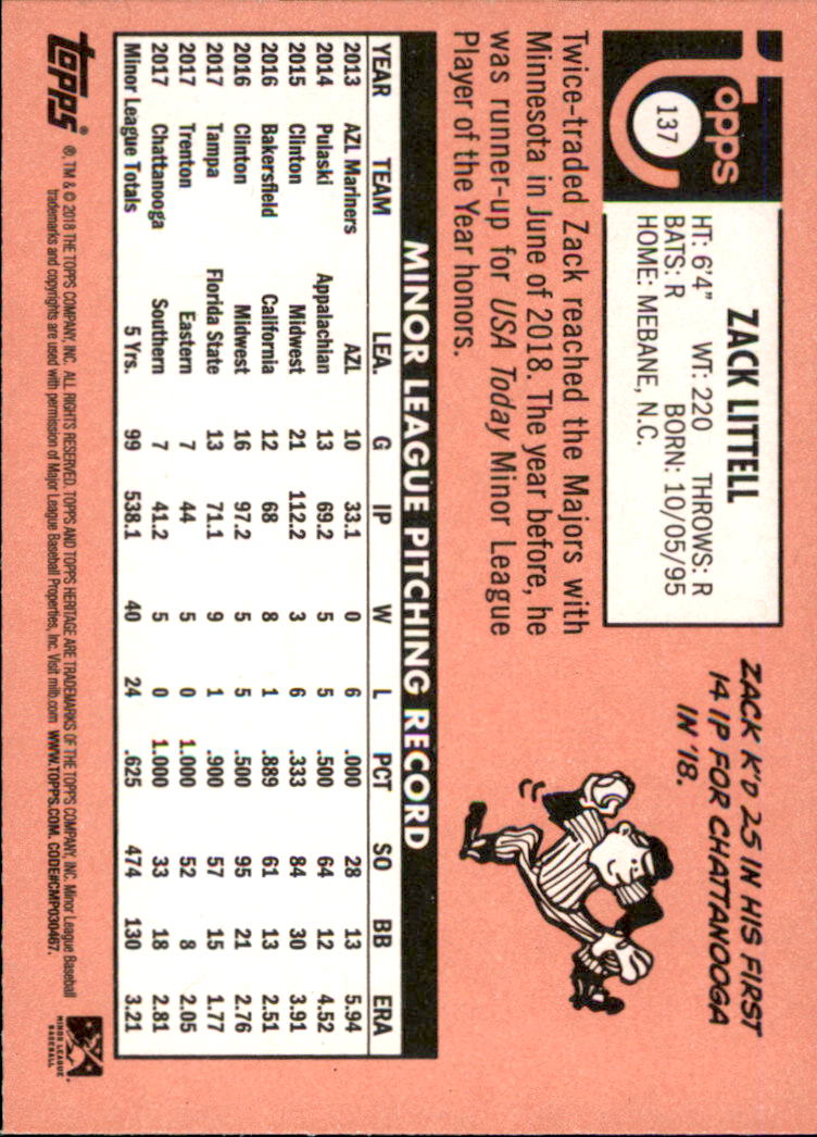 2018 Topps Heritage Minors Baseball Singles - You Choose - Picture 147 of 215
