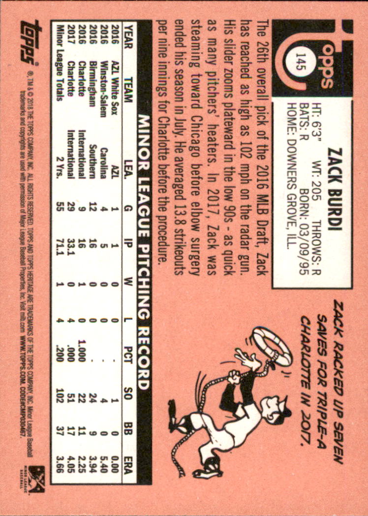 2018 Topps Heritage Minors Baseball Singles - You Choose - Picture 157 of 215