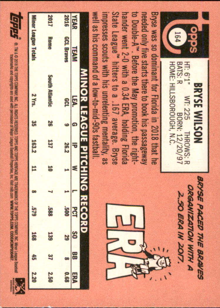 2018 Topps Heritage Minors Baseball Singles - You Choose - Picture 183 of 215