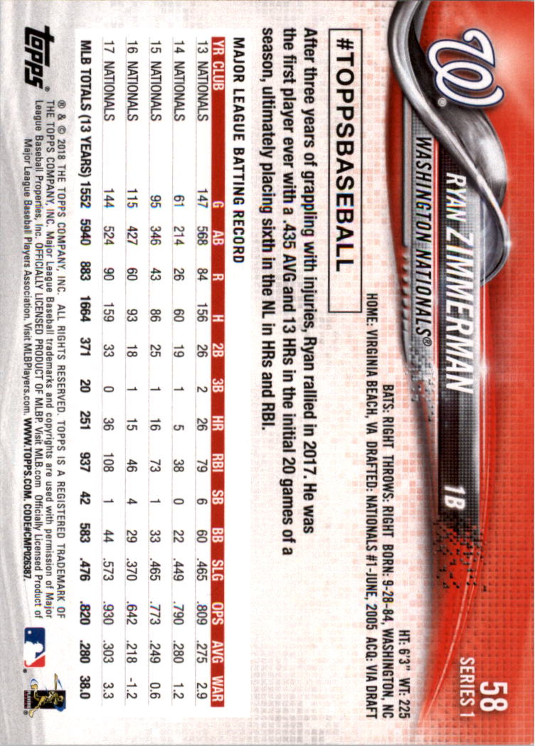 2018 Topps Limited Baseball 1-100 YOU PICK - Picture 109 of 187