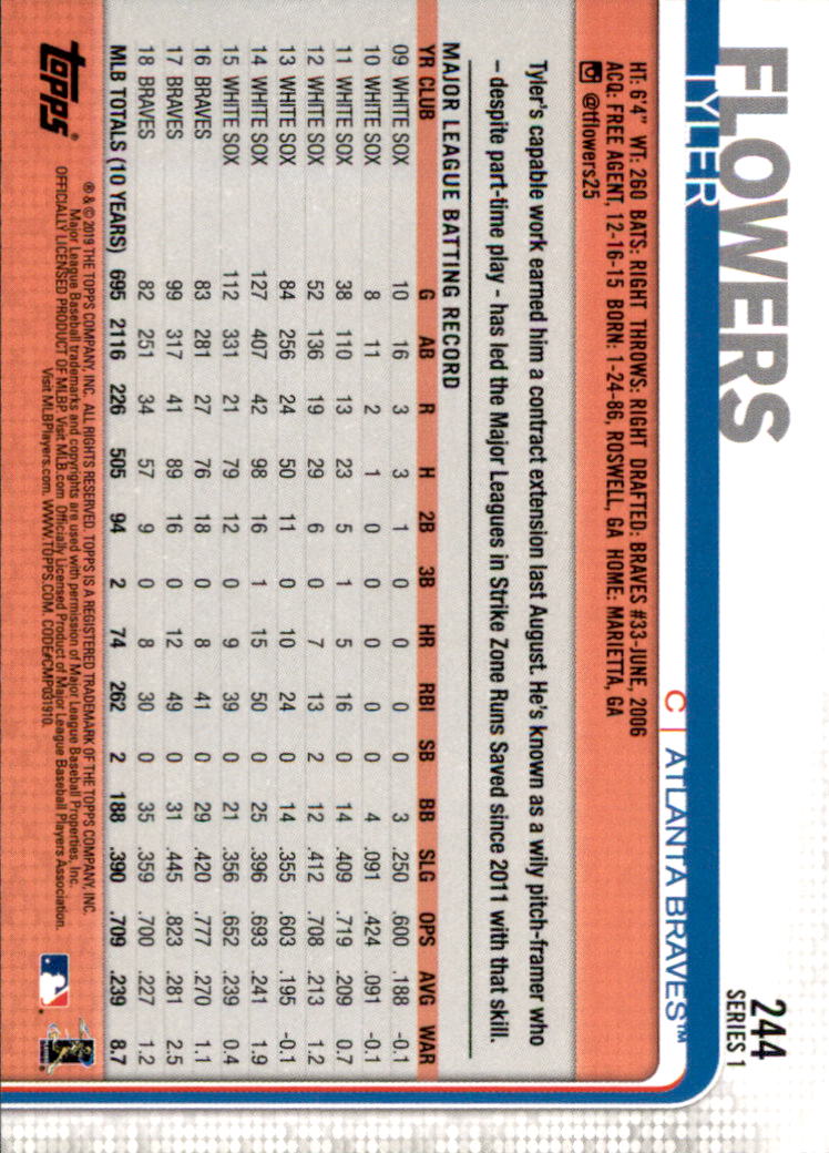 2019 Topps Series 1 Baseball Part 1 Main Set Cards #1 to #250 - Picture 465 of 475