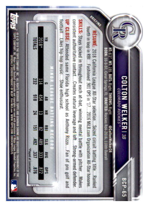 2019 Bowman Chrome Baseball "Prospects" Insert Cards #BCP1 to #BCP250 - Picture 95 of 353