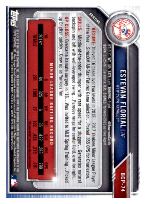 2019 Bowman Chrome Baseball "Prospects" Insert Cards #BCP1 to #BCP250 - Picture 111 of 353