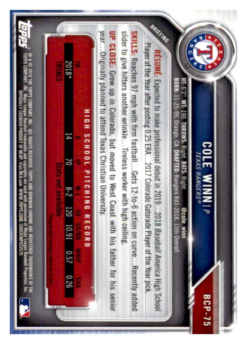 2019 Bowman Chrome Baseball "Prospects" Insert Cards #BCP1 to #BCP250 - Picture 113 of 353